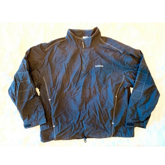 adidas Other - ADIDAS Mens 1/2 Zip Nylon Lightweight Jacket